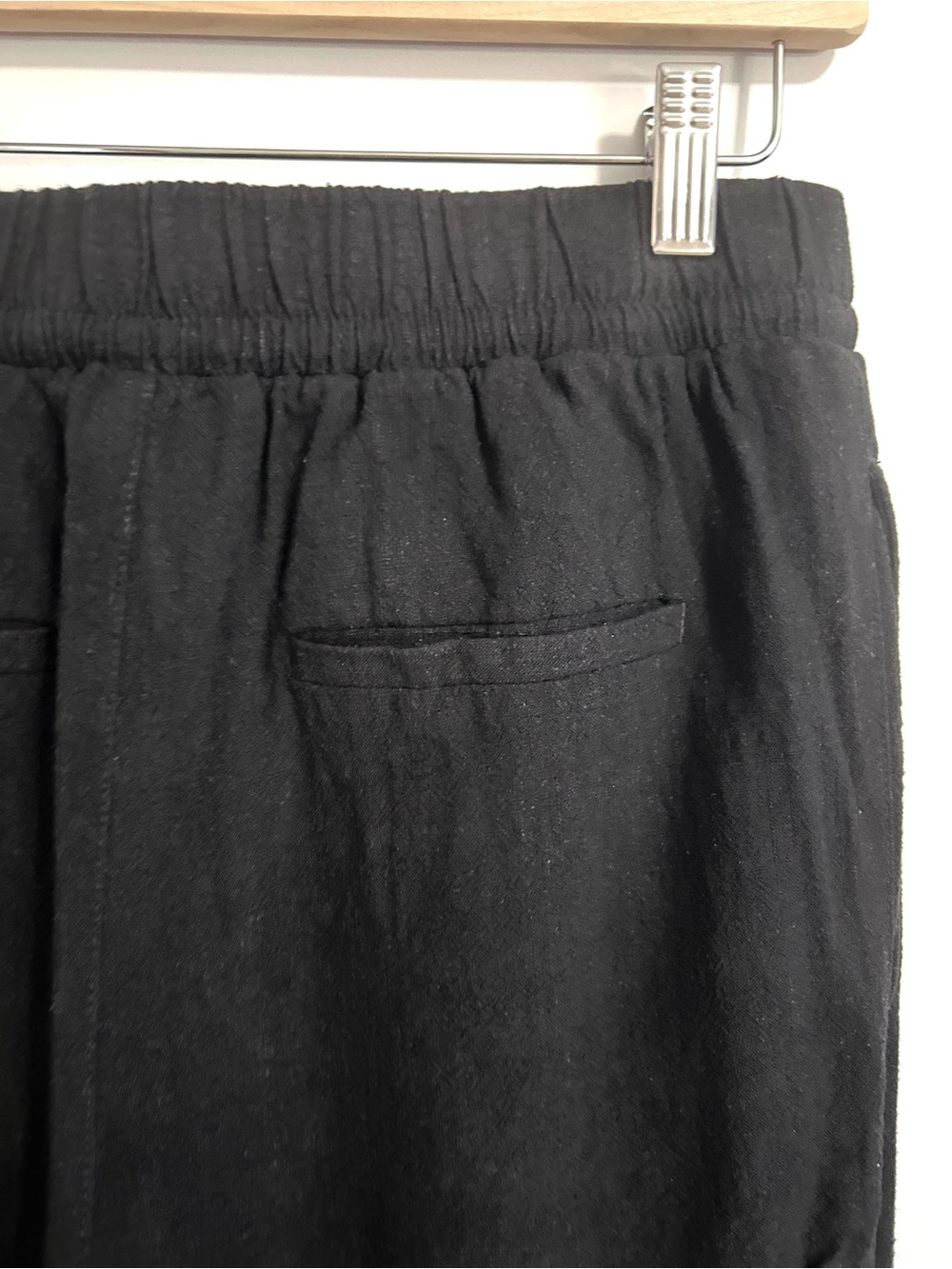 Reitmans Wide Leg Linen Blend Pants Coastal Minimalist Black Petite Small - Picture 12 of 13